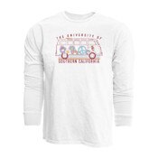 USC Trojans White VW Groovy Peace Dyed Ringspun Long Sleeve T-Shirt